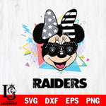 Las Vegas Raiders Minnie Mouse Love Sport SVG DXF EPS PNG FILE, Disney Father day File Cut,Digital Download,Instant Download,Disney Svg Files
