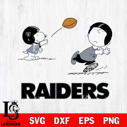 Las Vegas Raiders Peanuts play football SVG DXF EPS PNG FILE,Snoopy File Cut, Nfl Digital Download,Instant Download, Silhouette