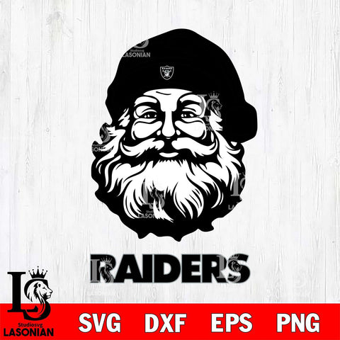 Las Vegas Raiders Santa Claus Christmas Svg Eps Dxf Png File,NFL Svg Files,Digital Download,Sublimation,Instant Download