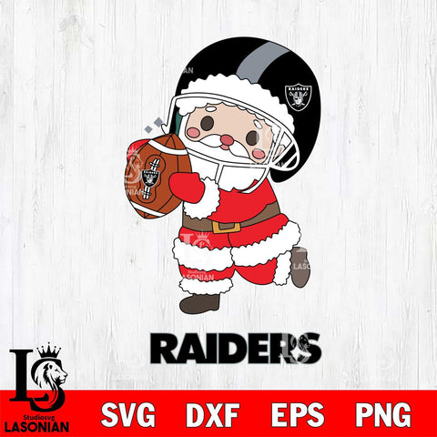 Las Vegas Raiders Santa Claus Cute Svg Eps Dxf Png File,NFL Svg Files,Digital Download,Sublimation,Instant Download