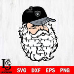 Las Vegas Raiders Santa Claus Face Svg Eps Dxf Png File,NFL Svg Files,Digital Download,Sublimation,Instant Download