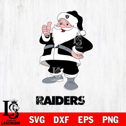 Las Vegas Raiders Santa claus Svg Eps Dxf Png File,NFL Svg Files,Digital Download,Sublimation,Instant Download