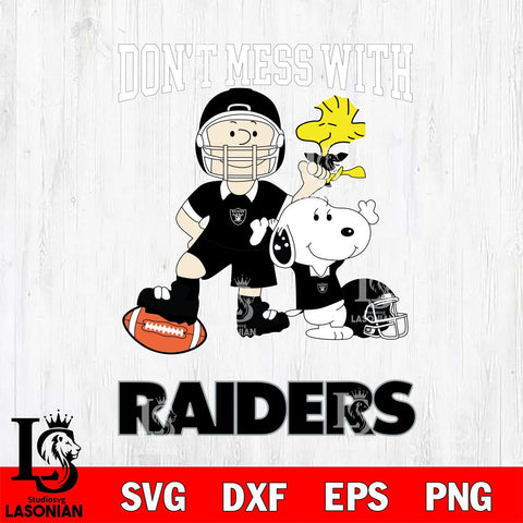 Las Vegas Raiders Snoopy Dont mess with SVG DXF EPS PNG FILE,Snoopy File Cut, Nfl Digital Download,Instant Download, Silhouette