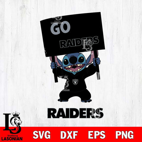 Las Vegas Raiders Stitch Go cheer SVG DXF EPS PNG FILE, NFL File Cut, Digital Download,Instant Download, Silhouette, Cricut