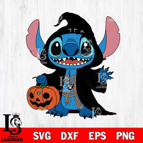Las Vegas Raiders Stitch Horror Svg Eps Dxf Png File, NFL svg, Digital Download, Instant Download