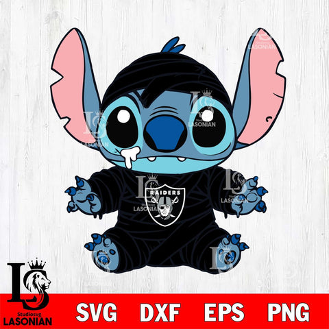 Las Vegas Raiders Stitch Mummy Football Svg Eps Dxf Png File, NFL svg, Digital Download, Instant Download