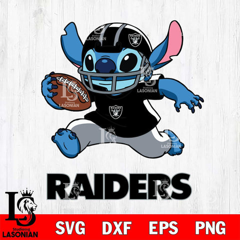 Las Vegas Raiders Stitch Run Football SVG DXF EPS PNG FILE, Stitch File Cut,NFL Digital Download,Instant Download, Silhouette