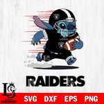 Las Vegas Raiders Stitch Run Football SVG DXF EPS PNG FILE, NFL File Cut, Digital Download,Instant Download, Silhouette, Cricut