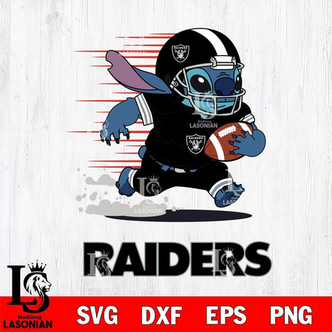 Las Vegas Raiders Stitch Run Football SVG DXF EPS PNG FILE, NFL File Cut, Digital Download,Instant Download, Silhouette, Cricut