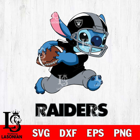Las Vegas Raiders Stitch Run Rugby Ball SVG DXF EPS PNG FILE, Stitch File Cut,NFL Digital Download,Instant Download, Silhouette