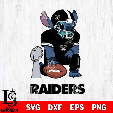 Las Vegas Raiders Stitch Vince Lombardi Trophy SVG DXF EPS PNG FILE, NFL File Cut, Digital Download,Instant Download, Silhouette, Cricut