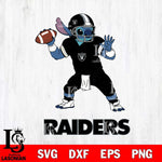 Las Vegas Raiders Stitch throw the ball SVG DXF EPS PNG FILE, NFL File Cut, Digital Download,Instant Download, Silhouette, Cricut