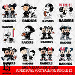 Las Vegas Raiders Super Bowl NFL Bundle 12 Svg Eps Dxf Png File, NFL svg , Digital Download , Instant Download, Cricut File