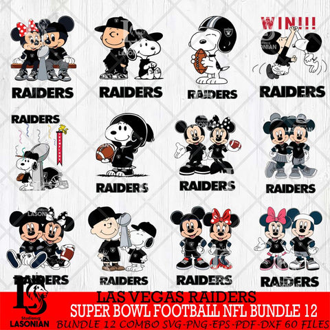 Las Vegas Raiders Super Bowl NFL Bundle 12 Svg Eps Dxf Png File, NFL svg , Digital Download , Instant Download, Cricut File