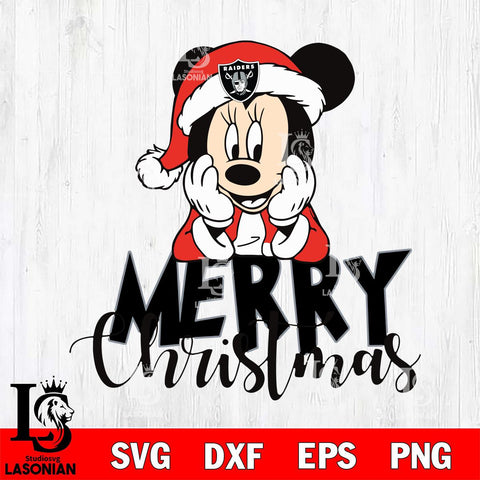 Las Vegas Raiders mickey christmas 1 Svg Eps Dxf Png File, Digital Download, Instant Download