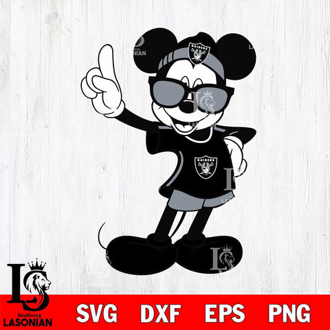 Las Vegas Raiders mickey christmas 5 Svg Eps Dxf Png File, Digital Download, Instant Download