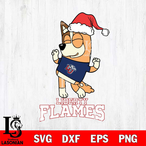 Liberty Flames Bluey Chilli Happy Christmas Svg Eps Dxf Png File, Digital Download
