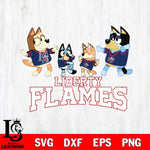 Liberty Flames Bluey Dance Squats Svg Eps Dxf Png File, Digital Download, Instant Download