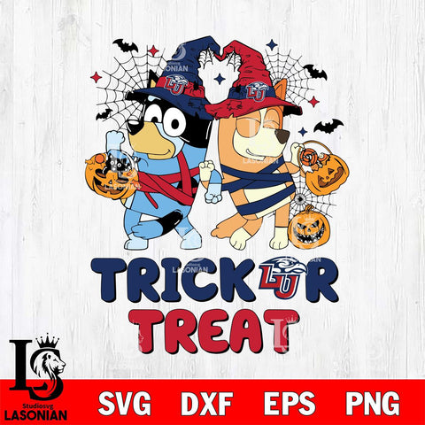 Liberty Flames Bluey Trick or Treat Halloween 2 Svg Eps Dxf Png File, Digital Download, Instant Download