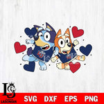 Liberty Flames Bluey heart Svg Eps Dxf Png File, Digital Download, Instant Download