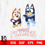 Liberty Flames Bluey with Chilli Dance Svg Eps Dxf Png File, Digital Download, Instant Download
