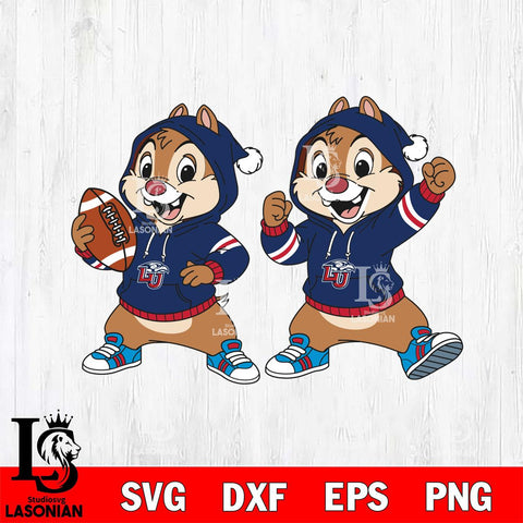 Liberty Flames Chip và Dale Football File Cut, NCAA SVG DXF EPS PNG FILE, Digital Download , Criucut , Silhouette