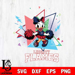 Liberty Flames Cute Daisy Duck Cheerleader SVG DXF EPS PNG FILE, NCAA File Cut,Digital Download,Instant Download