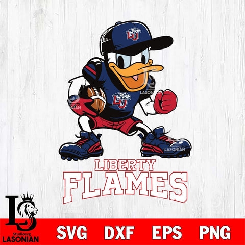 Liberty Flames Donal Duck Disney, Svg Eps Dxf Png File, Digital Download