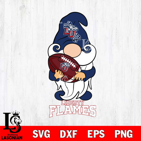 Liberty Flames Gnomes Christmas football Svg Eps Dxf Png File, Digital Download, Instant Download