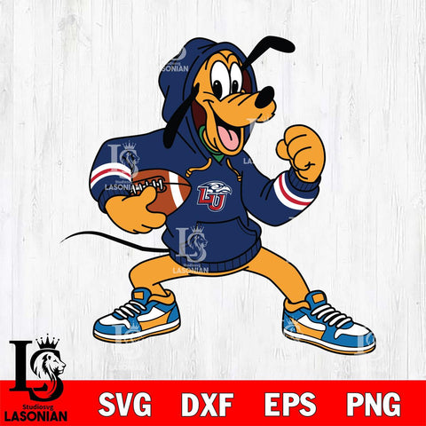 Liberty Flames Goofy Disney Football Christmas File Cut, NCAA SVG DXF EPS PNG FILE, Digital Download , Criucut , Silhouette