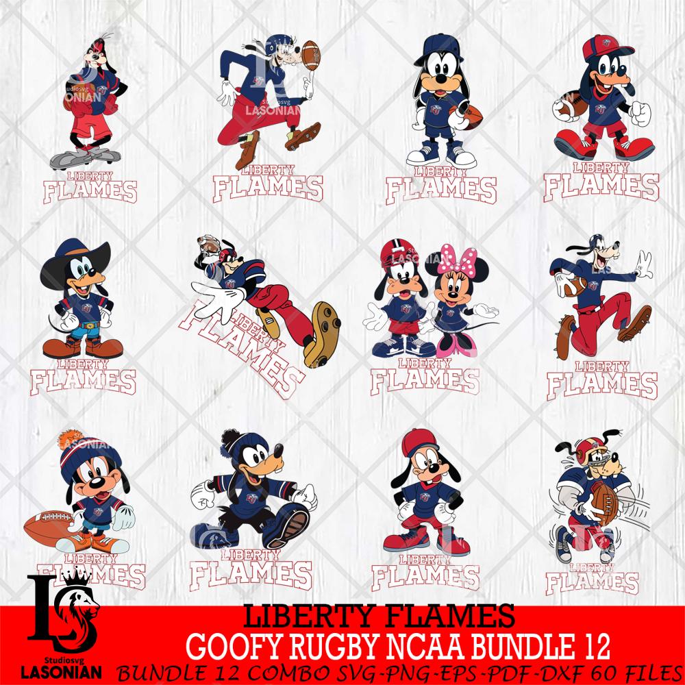 Disney World Rugby Deviantart Liberty Flames Goofy Rugby Disney NCAA Bundle 12 – lasoniansvg