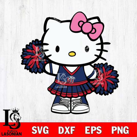 Liberty Flames Hello Kitty Cheerleader 11 Svg Eps Dxf Png File, Digital Download, Instant Download