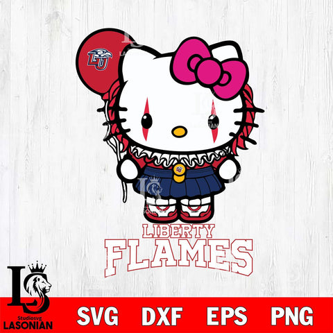 Liberty Flames Hello Kitty Horror 7 Svg Eps Dxf Png File, Digital Download
