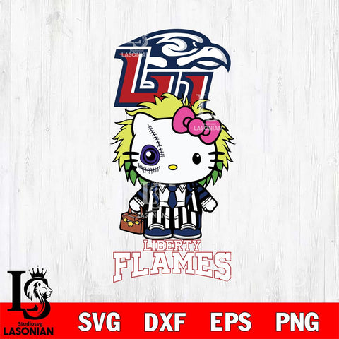 Liberty Flames Hello Kitty Horror 8 Svg Eps Dxf Png File, Digital Download