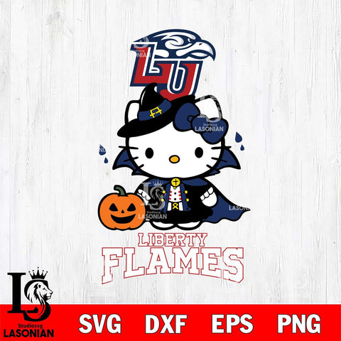 Liberty Flames Hello Kitty Horror 9 Svg Eps Dxf Png File, Digital Download