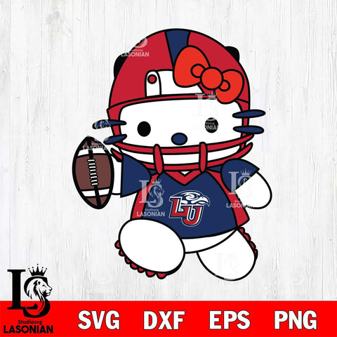 Liberty Flames Hello Kitty sport 11 Svg Eps Dxf Png File, NCAA svg, Digital Download, Instant Download