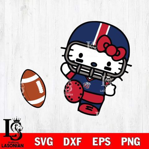 Liberty Flames Hello Kitty sport 12 Svg Eps Dxf Png File, NCAA svg, Digital Download, Instant Download