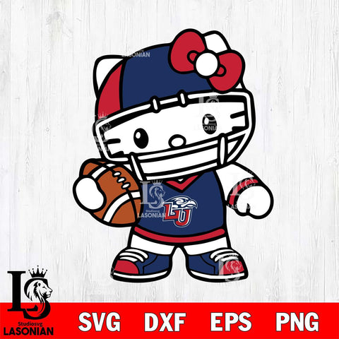 Liberty Flames Hello Kitty sport 2 Svg Eps Dxf Png File, NCAA svg, Digital Download, Instant Download