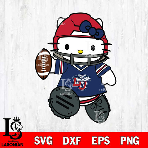 Liberty Flames Hello Kitty sport Svg Eps Dxf Png File, NCAA svg, Digital Download, Instant Download