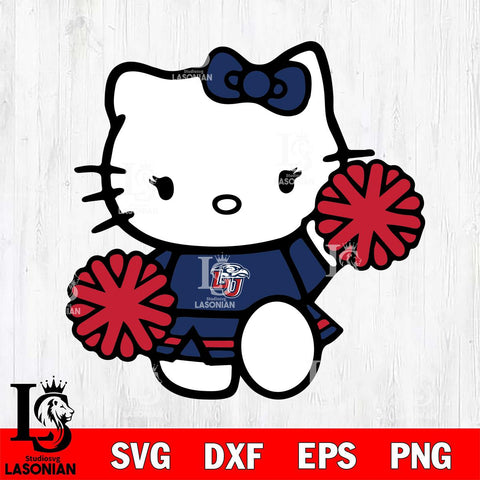 Liberty Flames Hello Kitty sport 4 Svg Eps Dxf Png File, NCAA svg, Digital Download, Instant Download