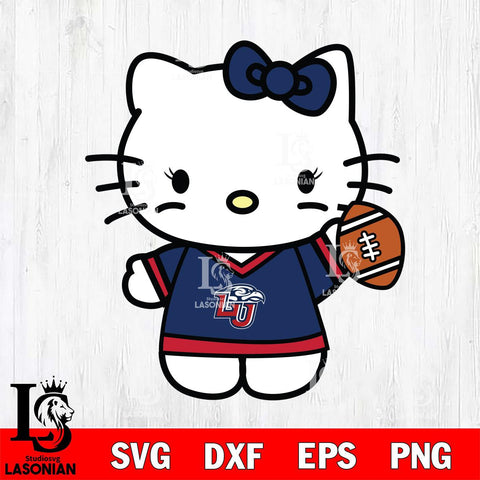 Liberty Flames Hello Kitty sport 7 Svg Eps Dxf Png File, NCAA svg, Digital Download, Instant Download