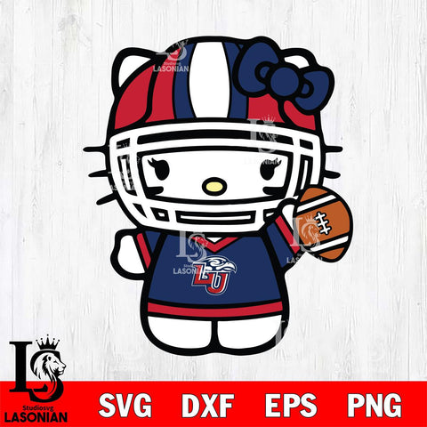 Liberty Flames Hello Kitty sport 9 Svg Eps Dxf Png File, NCAA svg, Digital Download, Instant Download