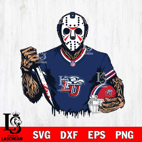Liberty Flames Jason Voorhees Horror 5 Svg Eps Dxf Png File, NCAA svg, Digital Download, Instant Download
