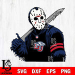 Liberty Flames Jason Voorhees Horror 7 Svg Eps Dxf Png File, NCAA svg, Digital Download, Instant Download