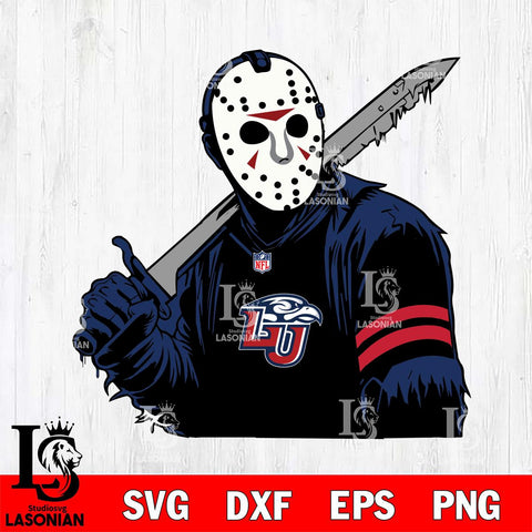 Liberty Flames Jason Voorhees Horror 7 Svg Eps Dxf Png File, NCAA svg, Digital Download, Instant Download