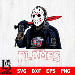 Liberty Flames Jason Voorhees Horror Halloween Svg Eps Dxf Png File, NCAA svg, Digital Download, Instant Download