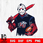 Liberty Flames Jason Voorhees Horror Halloween 2 Svg Eps Dxf Png File, NCAA svg, Digital Download, Instant Download