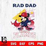 Liberty Flames Mickey Mouse Rad Dad SVG DXF EPS PNG FILE, NCAA File Cut,Digital Download,Instant Download