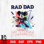 Liberty Flames Mickey Mouse Sport Rad Dad SVG DXF EPS PNG FILE, NCAA File Cut,Digital Download,Instant Download