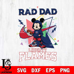 Liberty Flames Mickey Wearing Hoodie Rad Dad SVG DXF EPS PNG FILE, NCAA File Cut,Digital Download,Instant Download